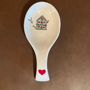 Vintage Thomson Pottery Birdhouse Spoon Rest